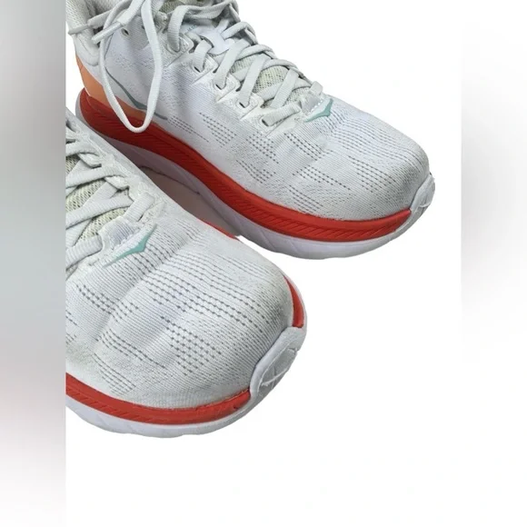 Hoka One One Mach 4 Women’s Size 8 B Running Sneakers Shoes 1113529 White Fiesta - Picture 13 of 15